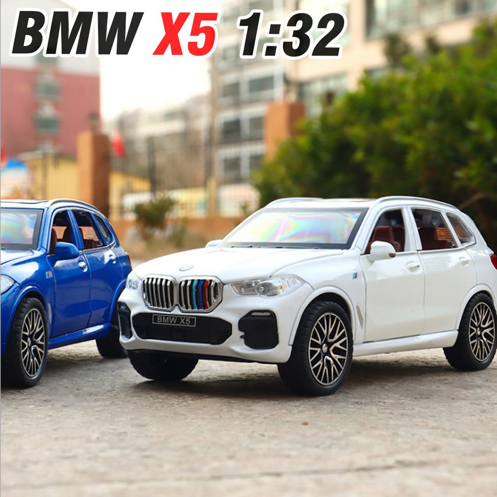 Mô hình xe ô tô BMW X5 bằng kim loại mở các cửa có âm thanh và đèn xe đồ chơi trẻ em
