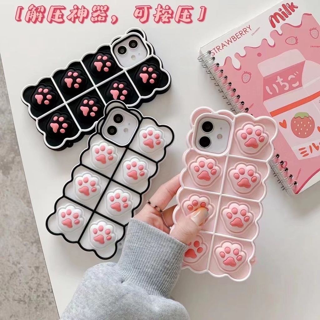 Iphone Ốp Điện Thoại silicone 3d Cho Iphonex 12 pro max 11Promax 6 6s 7 8Plus x xs max xr oppo a92 a54 a5 2020 a9 2020 reno5