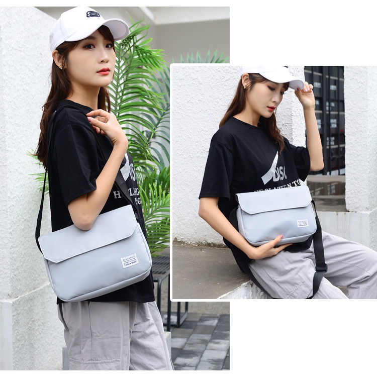 Túi đeo chéo nam nữ unisex Hàn Quốc, Túi đeo chéo thời trang vải Canvas độ bền cao - Lana | BigBuy360 - bigbuy360.vn