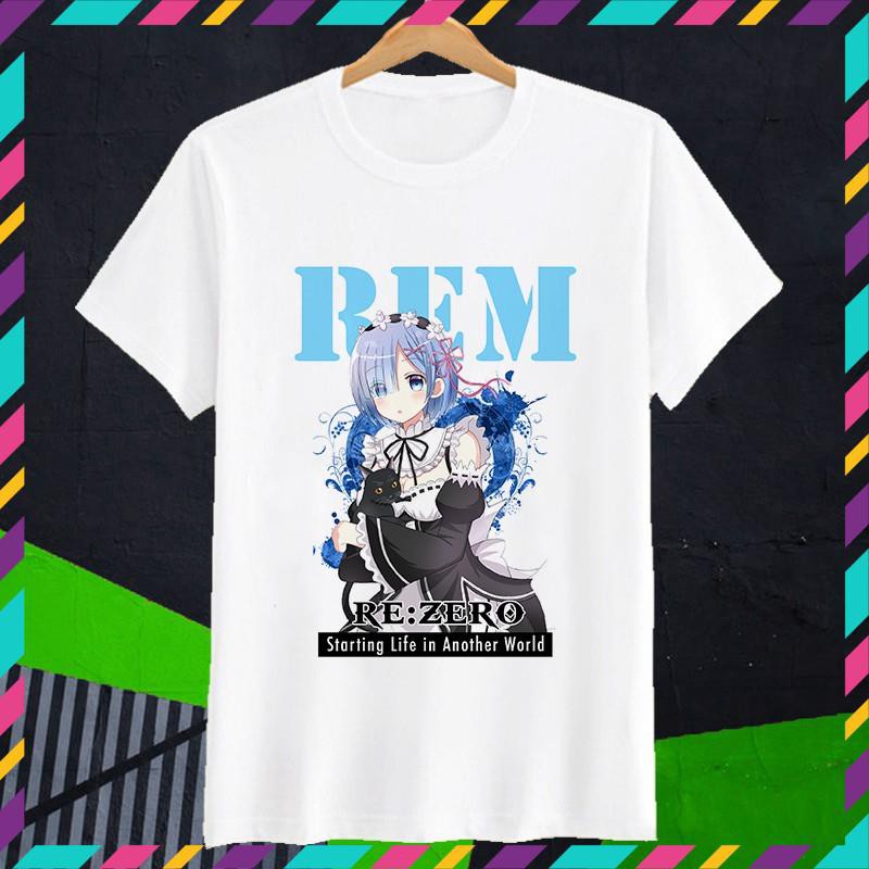 (SALE) Áo thun anie Re:Zero Rem Art - CODE06