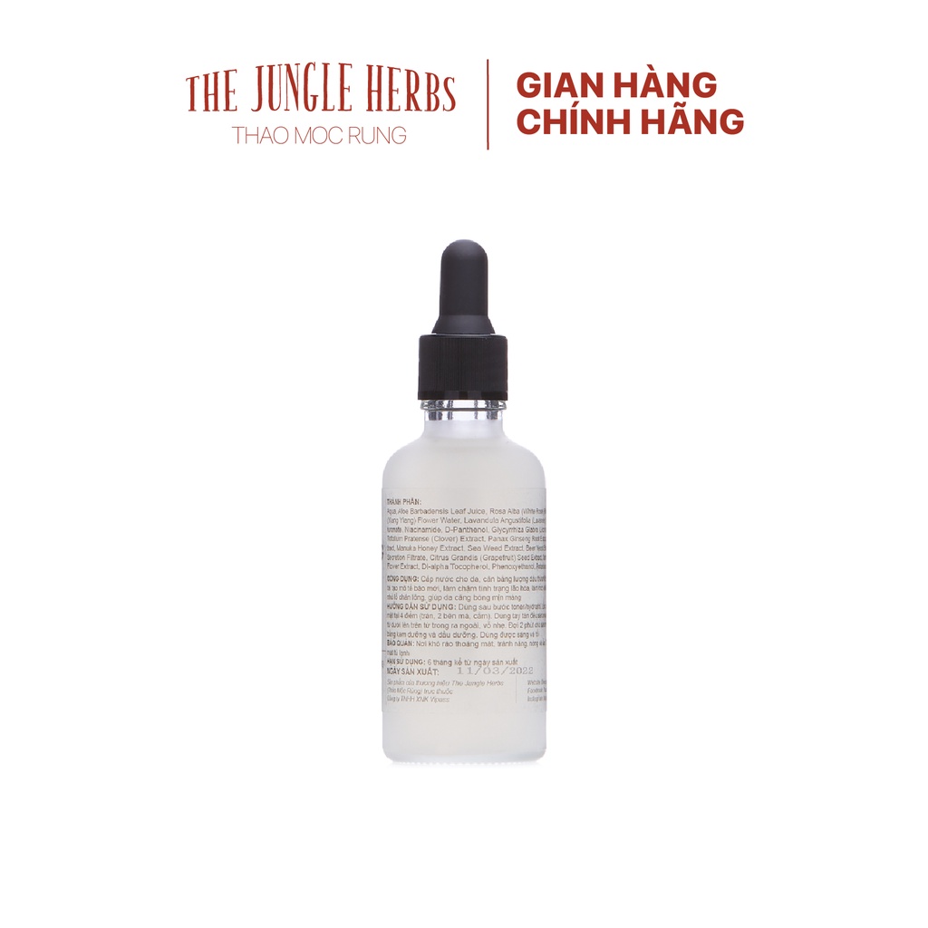 Serum cấp nước, cấp ẩm cho da Freeship handmade - The Jungle Herbs