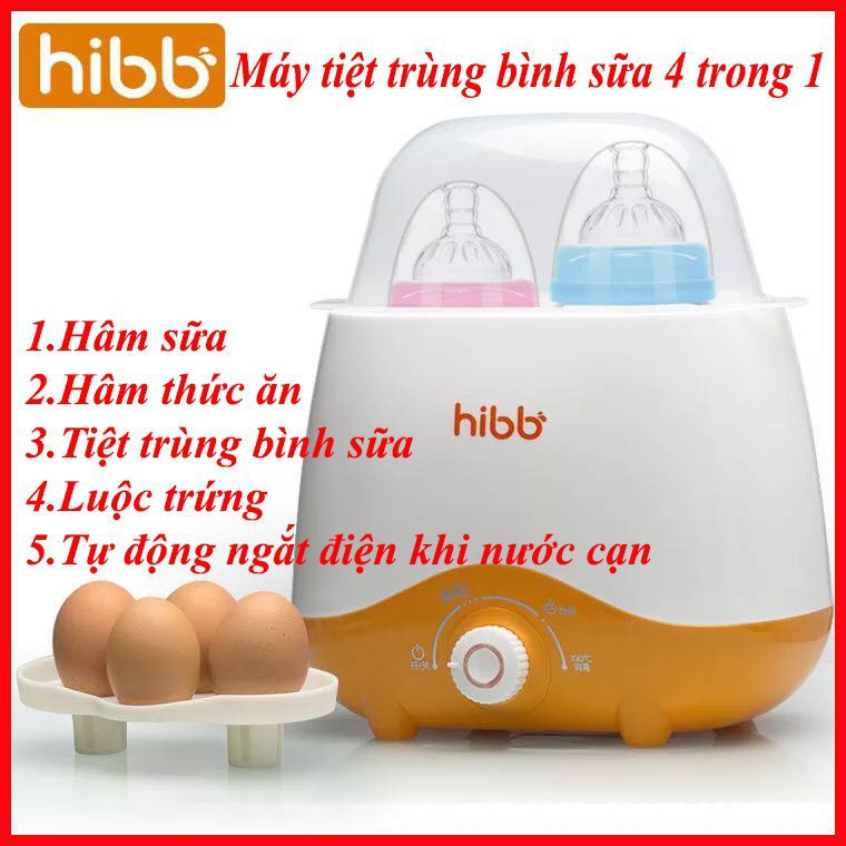 BH 12 tháng - Máy hâm sữa 2 bình Realbubee - Tặng kèm kẹp gắp nóng