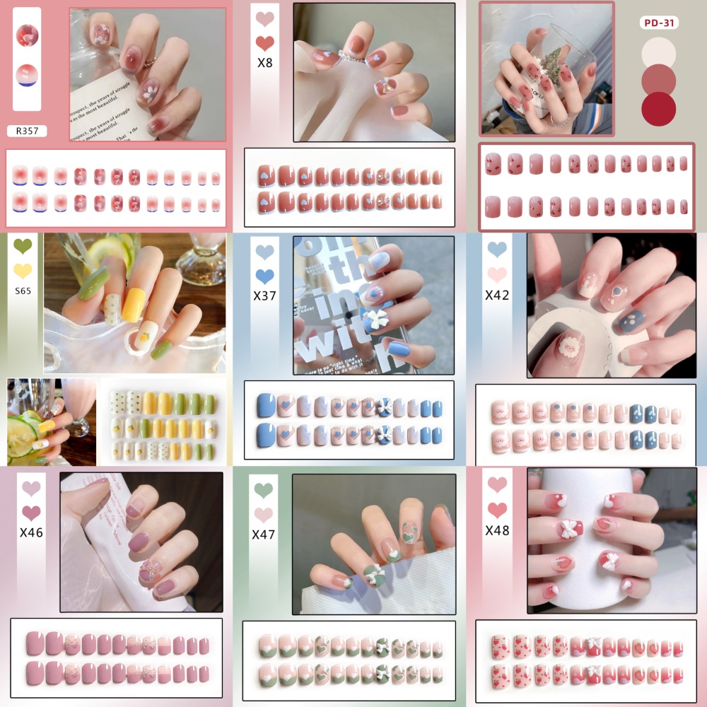 Mới Hình Dán Trang Trí Móng Tay Họa Tiết Hoa Cúc Dễ Thương DIY