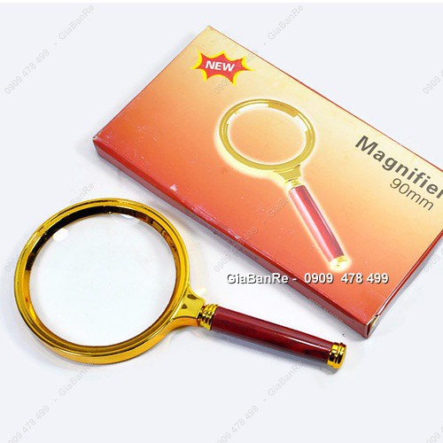 KÍNH LÚP TRÒN VIỀN VÀNG - MAGNIFIER -  5497