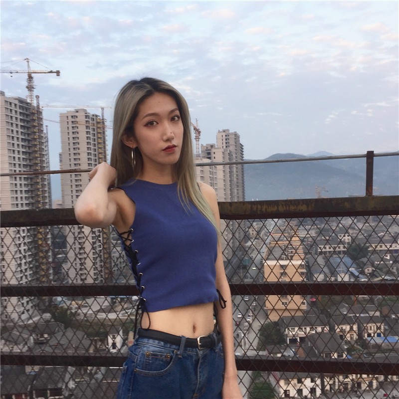 ​áo ba lỗ ulzzang, áo sát nách ulzzang , áo đan dây ulzzang