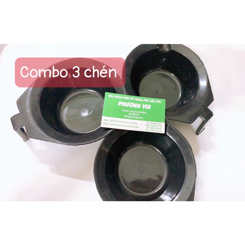 Chén nhuộm có tay cầm -com bo chén +lươ+kẹp vit+bao tay