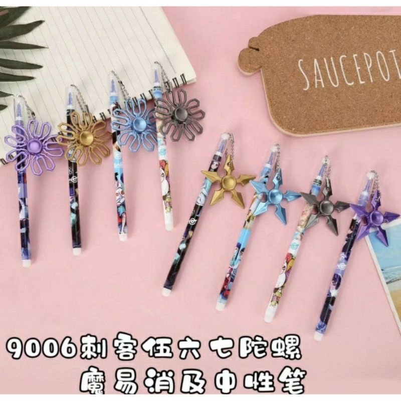 HỘP 12 BÚT NƯỚC ĐẦU THÚ MÀU TÍM VIẾT XÓA ĐƯỢC NHIỀU HÌNH DỄ THƯƠNG