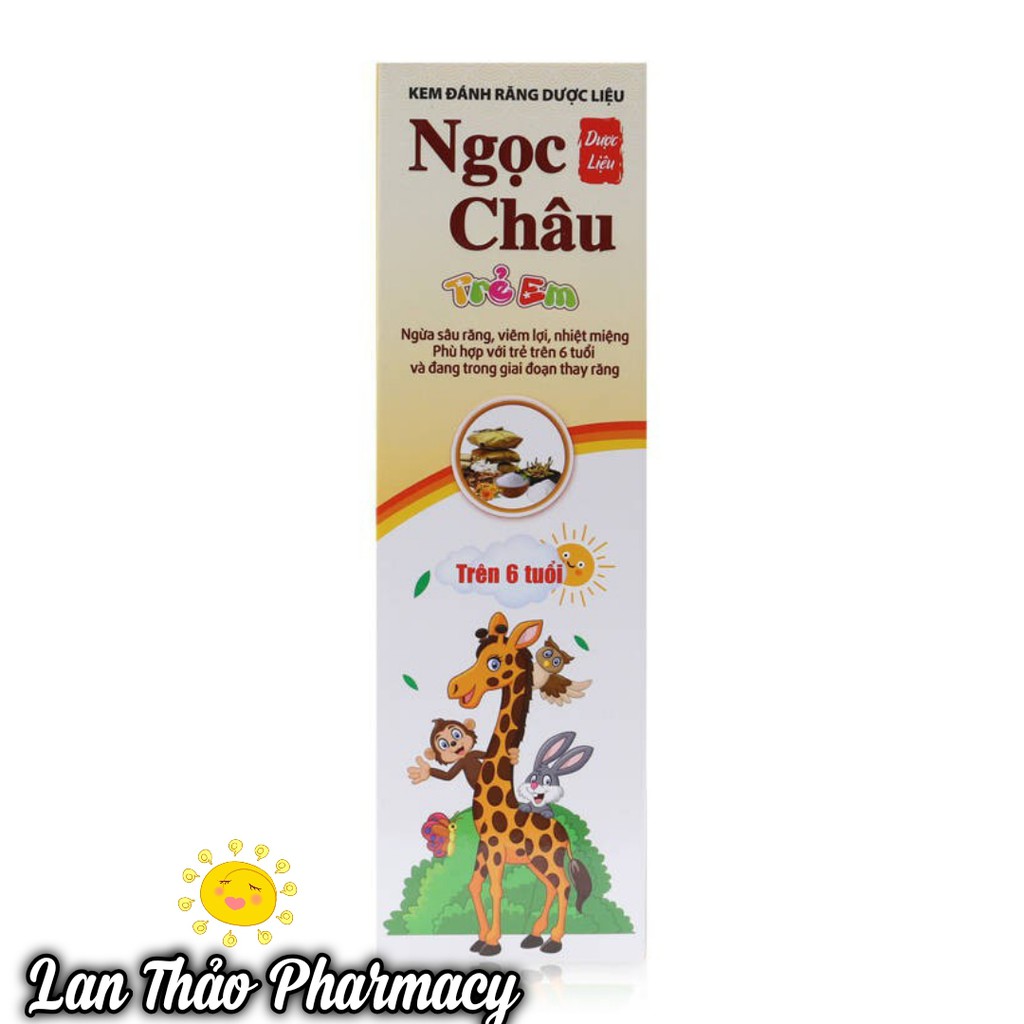 [TRẺ EM] KEM ĐÁNH RĂNG DƯỢC LIỆU NGỌC CHÂU 70G
