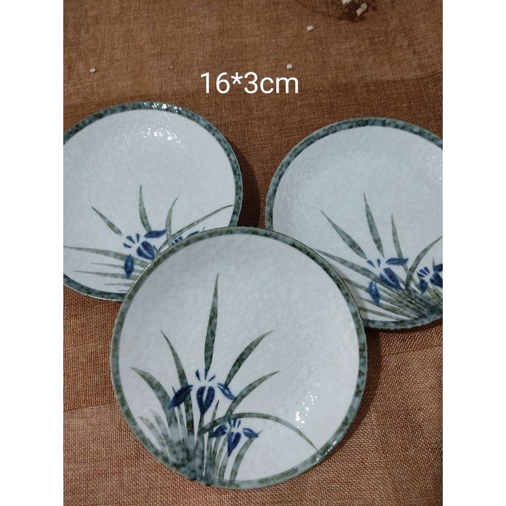 Đĩa Gốm Sứ Nhật Nhiều Họa Tiết -Size Trung- Nhiều Mẫu