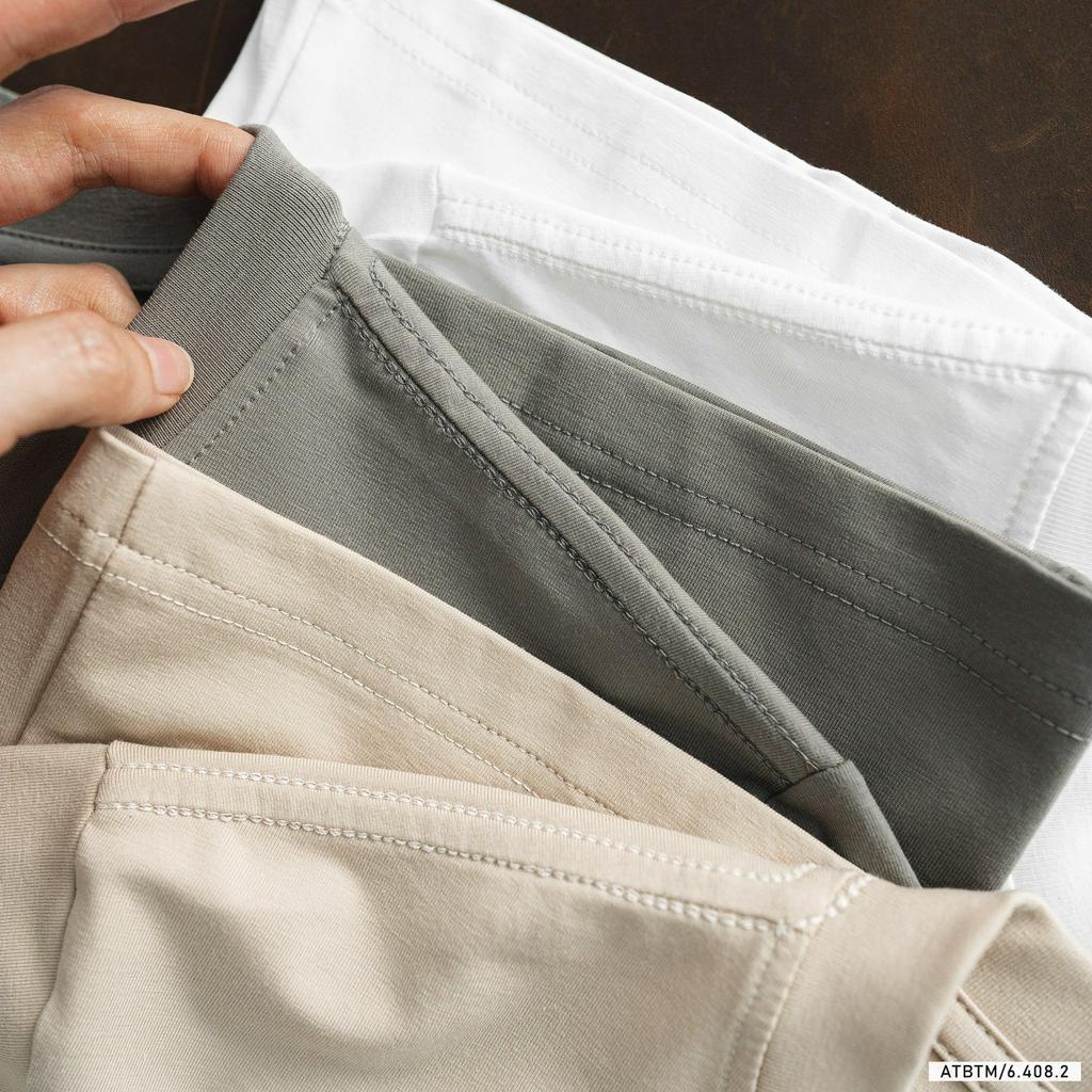 Áo thun thời trang nam tay ngắn, áo thun trơn chất vải cotton 4 chiều siêu mịn mát 64082