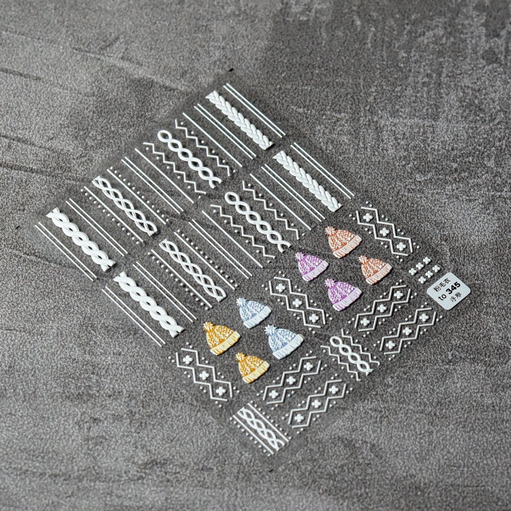 Sticker  Noel, Bông Tuyết Mẫu Mới dán lụa 5d- Trang Trí Móng Nail Nghệ Thuật Mùa Giáng Sinh 2021