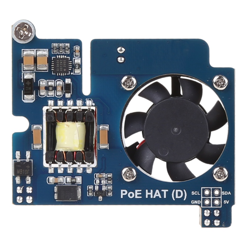 Vỏ Bảo Vệ Kèm Quạt Tản Nhiệt Và Giá Đỡ Gắn 802.3af Cho Raspberry Pi 4 / 3 B +