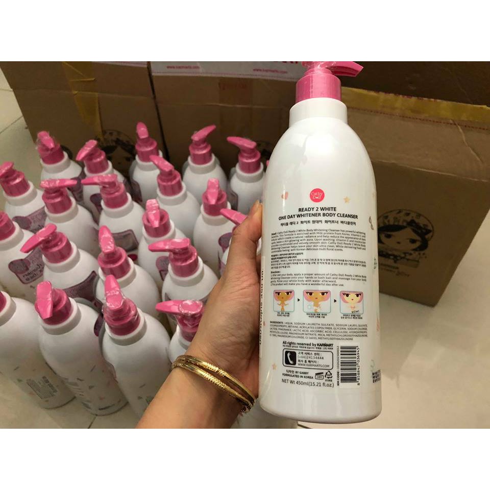Sữa tắm Cathy Doll Ready 2 White Body One Day Whitener Cleanser | BigBuy360 - bigbuy360.vn