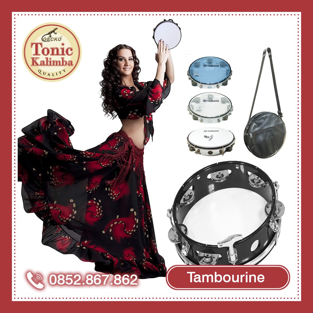 [Giao nhanh 2h] Trống Tambourine Yamaha MT6-11955 Trống Gõ Bo lắc tay (Trống chơi nhạc chế gõ po - Xipo)