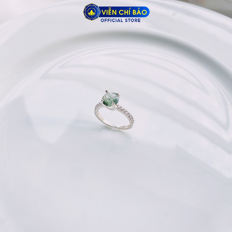Nhẫn bạc nữ tóc xanh chất liệu bạc 925 thời trang phụ kiện trang sức nữ Viễn Chí Bảo N600028-1