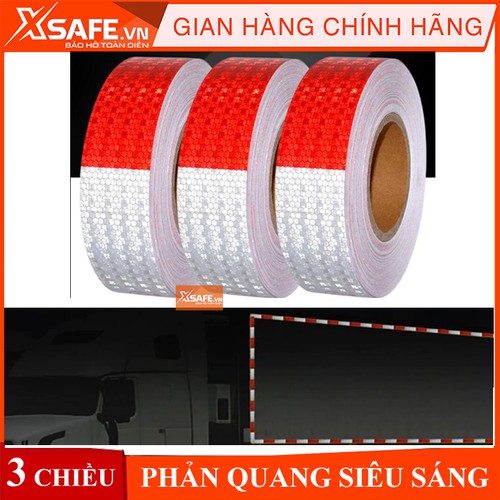 Cuộn Băng dính phản quang, Decal phản quang  dài 45-47 mét