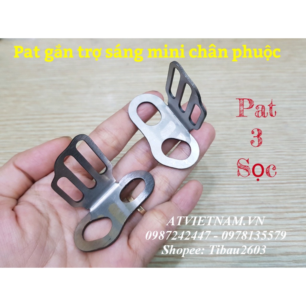 Cặp Pat inox Dùng Gắn bi mini chân Phuộc
