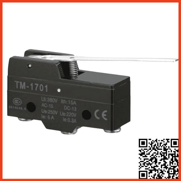 Công tắc hành trình CM-1701 giới hạn đòn bẩy dài không bánh xe chất lượng tốt