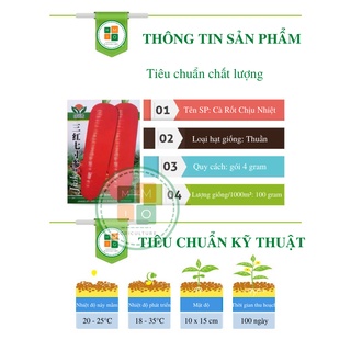 Hạt giống cà rốt chịu nhiệt