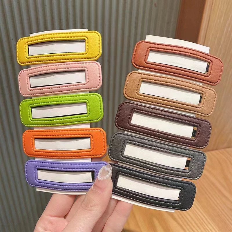 set 5 kẹp bấm kẹp tóc nữ hình chữ nhật siêu xinh