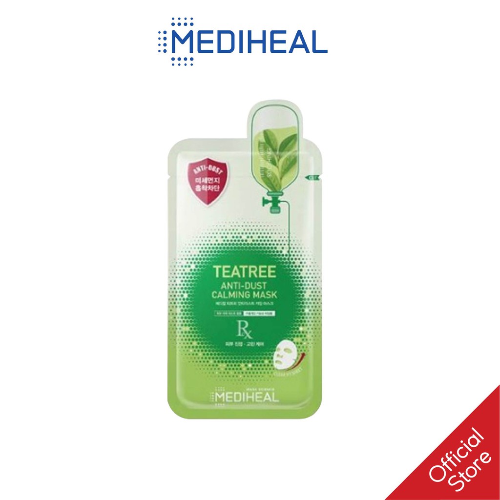 Mặt Nạ Tinh Chất Tràm Trà Mediheal Tea Tree Anti-dust Calming Mask 27ml [K57]