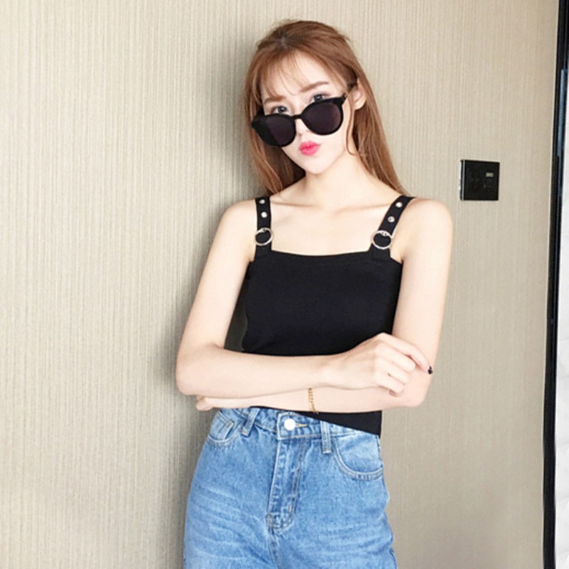 Áo 2 Dây Thun Gân Thời Trang Nữ Tính