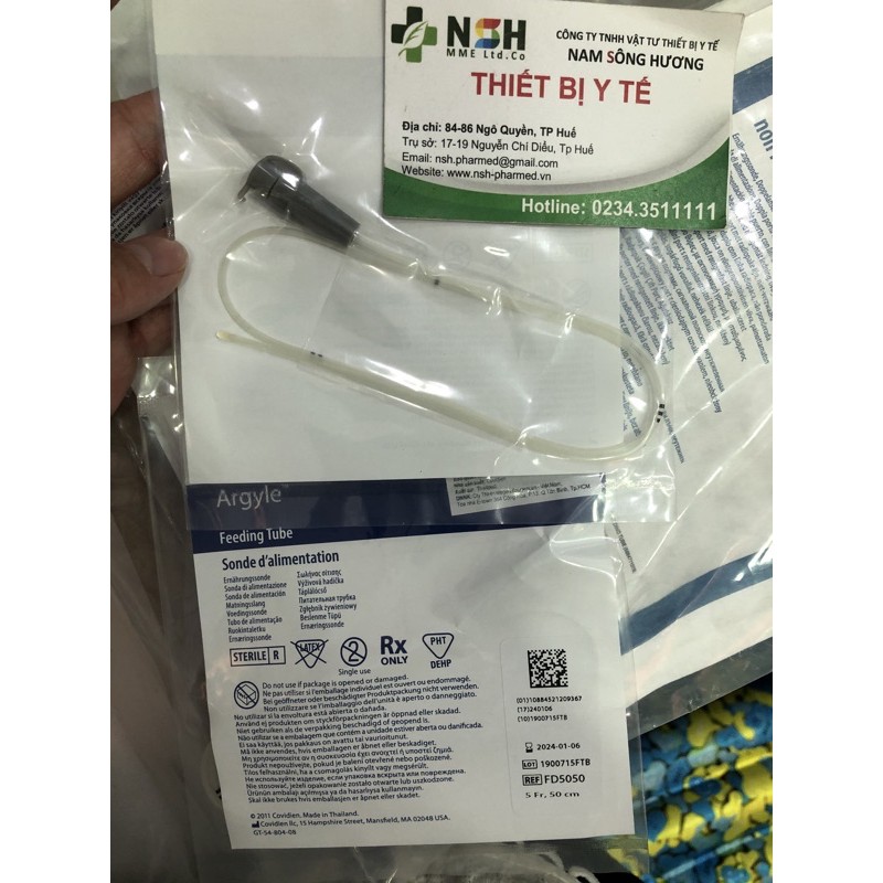 [LOẠI 7 NGÀY] Dây cho ăn, nuôi ăn - dây thông xông dạ dày KANGAROO Argyle Feeding Tube Covidien cho trẻ sơ sinh, trẻ nhỏ