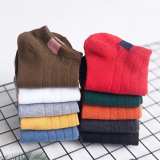 set 5 đôi tất gân 5 màu