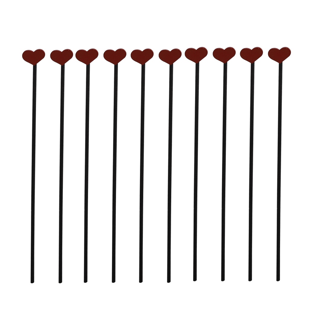 Set 10 Que Gỗ Khuếch Tán Tinh Dầu Thơm Màu Trắng / Đen Tiện Dụng DIY