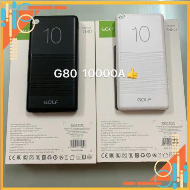 Sạc dự phòng GOLF( G80) 10.0000mAh