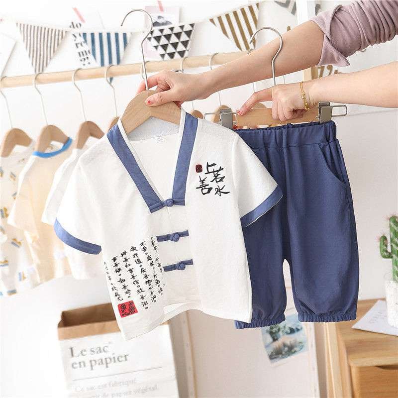 Bộ Cộc Cổ Tàu Chất Cotton Đũi Cao Cấp Cho Bé Trai Từ 7 - 27kg. MINKY SUN