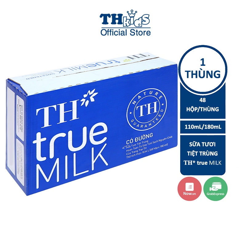 Thùng 48 Hộp Sữa Tươi Tiệt Trùng TH True Milk