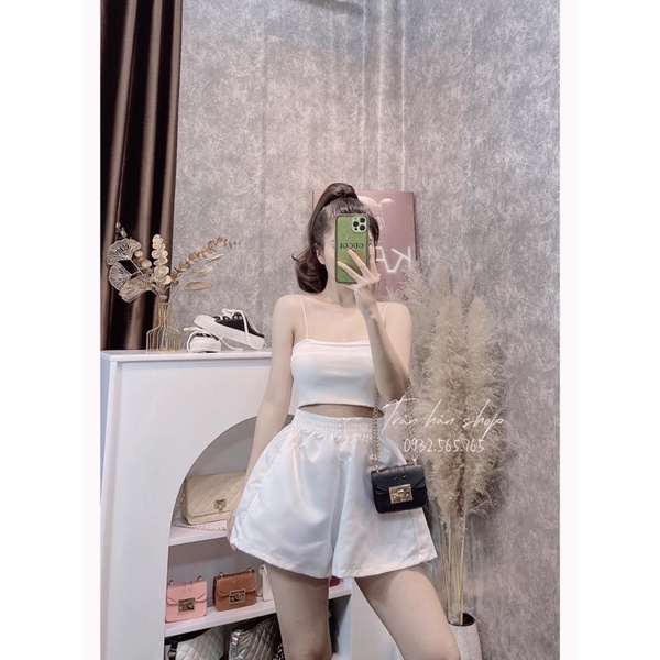 Quần sooc Bigsize Gấm Tacta mặc bốn mùa giá siêu mềm (60-90Kg) MS75