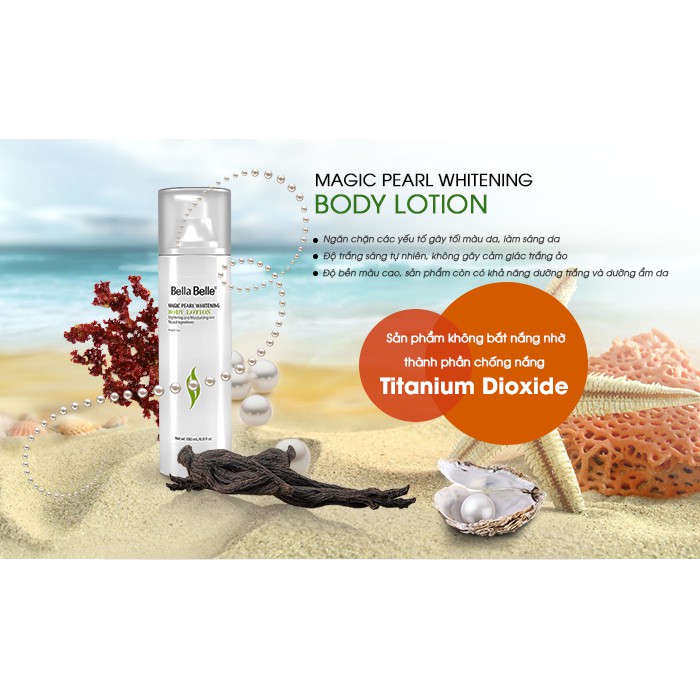 Kem dưỡng trắng da Bella Belle Magic Pearl Whitening Body Lotion | BigBuy360 - bigbuy360.vn