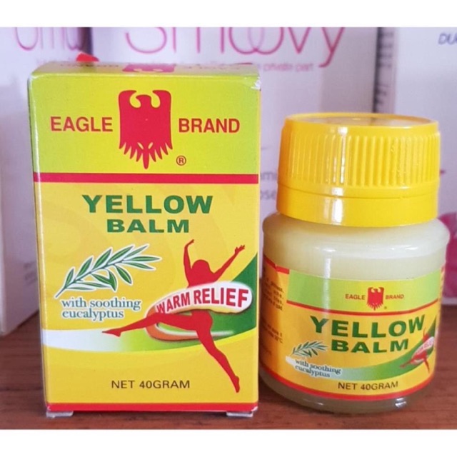 Dầu Cù Là Con Ó Vàng - Cao Xoa Eagle Yellow Balm 40gr