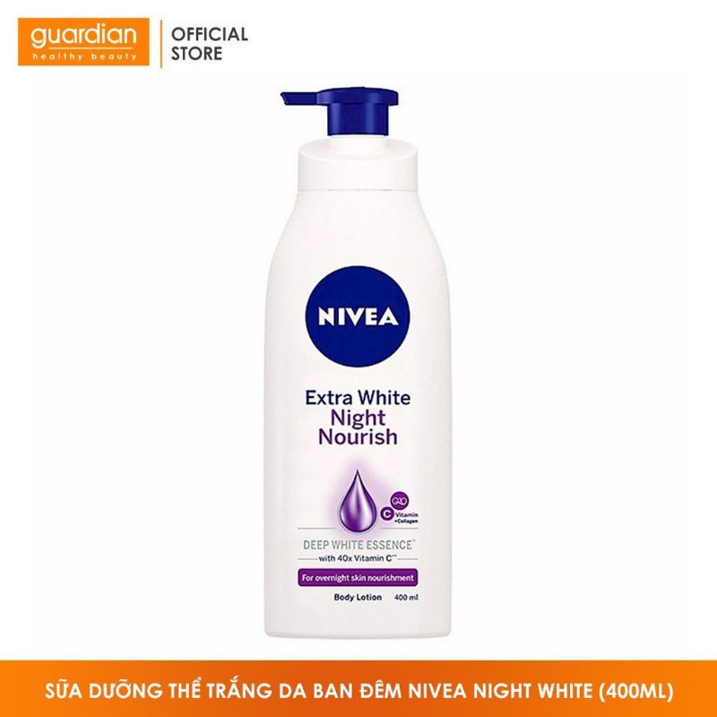 Sữa dưỡng thể trắng da ban đêm Nivea Night White (400ml)