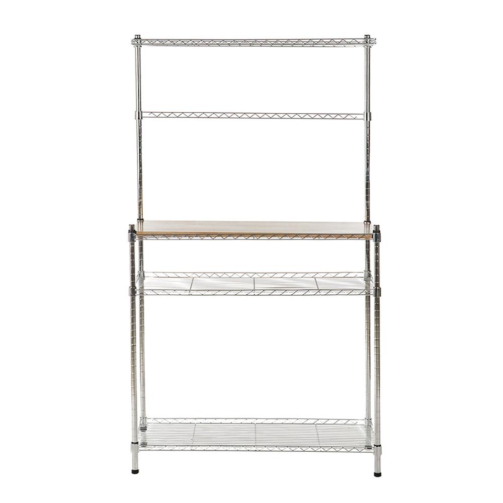 HomeBase FURDINI Bộ kệ bằng thép 3 tầng ROMA W90xH157xD35cm màu kim loại