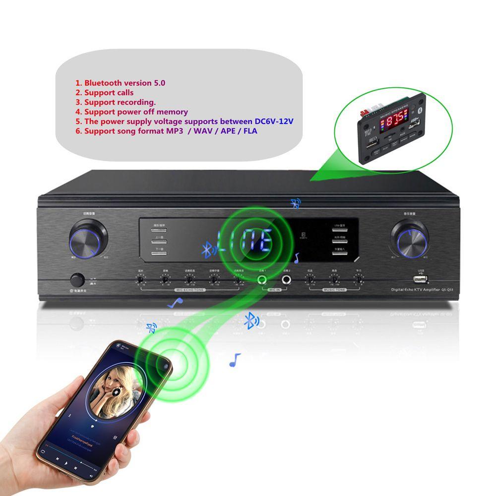 Bảng Mạch Giải Mã MP3 AUGUSTINA MP3 Nguồn Điện USB 6V 12V PAM8403 Có Micro Cho Xe Hơi