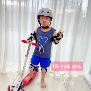 Bảo hộ đầu, chân, tay khi bé trượt patin, đi xe đạp tránh chấn thương. hàng sịn, siêu nhẹ, chính hãng KUB