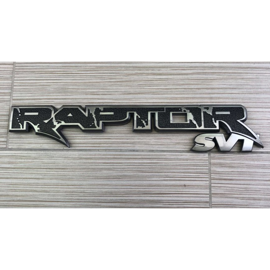 Logo chữ RAPTOR 3D nổi dán trang trí xe Ford Ranger kích thước lớn