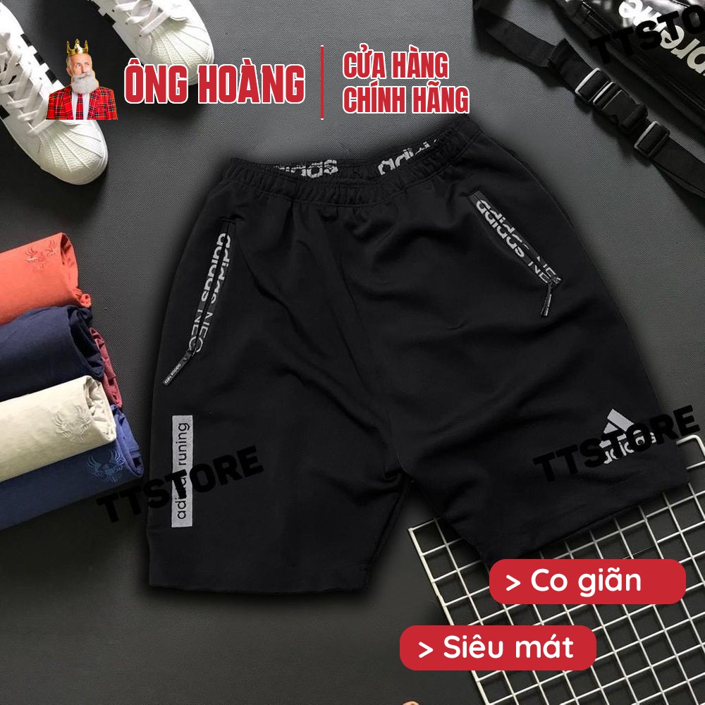 Quần short thể thao nam, tập gym, đá banh, thun thể thao dày dặn, co giãn tốt, thun lạnh running