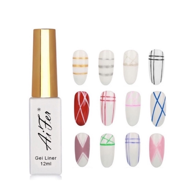 Sơn Gel Vẽ Móng AiFer, Cọ Nét Vẽ Móng Gel