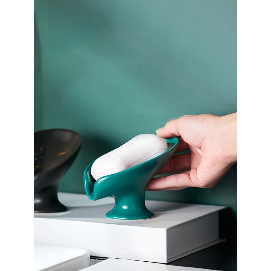 Khay đựng xà bông tắm, giá để xà phòng RATEKO CS15 bằng gốm cao cấp cho khách sạn, resort