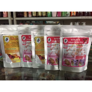 Combo 8 gói mặt nạ collagen hoa hồng tươi 200k