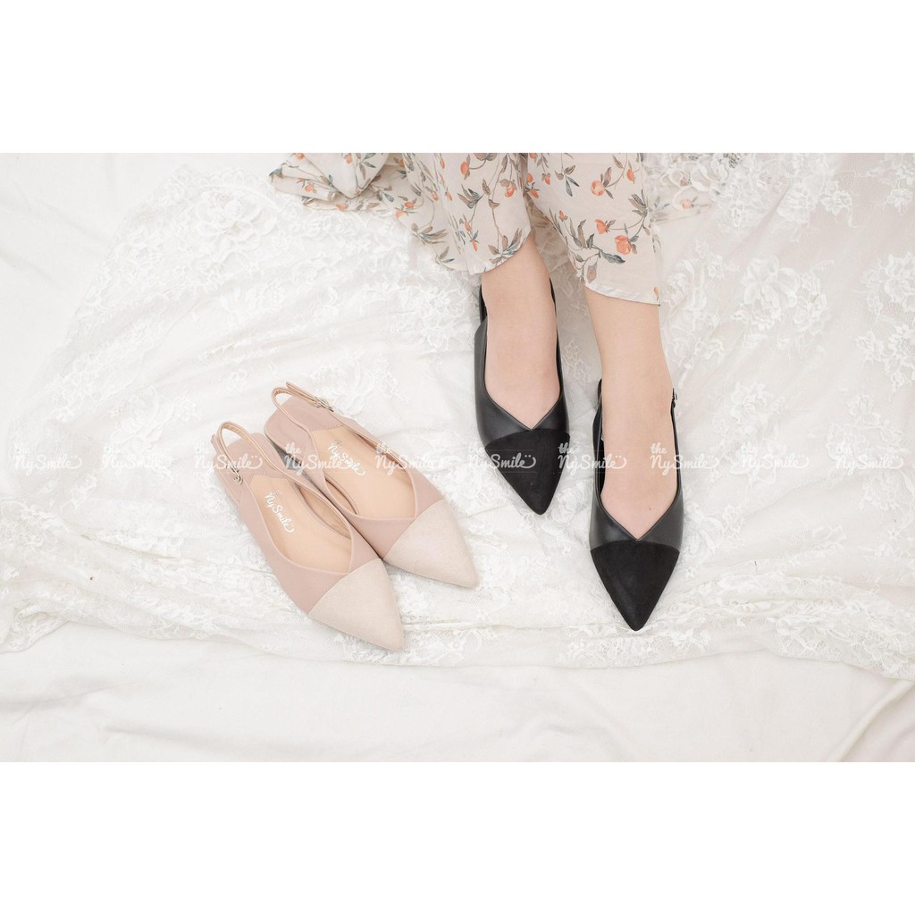 [Mã FATHANG5 giảm 10K đơn 50K] [BÚP BÊ] ZZILY - BỆT NHỌN PHỐI LỘN VẠT CHÉO - THENYSMILE | BigBuy360 - bigbuy360.vn