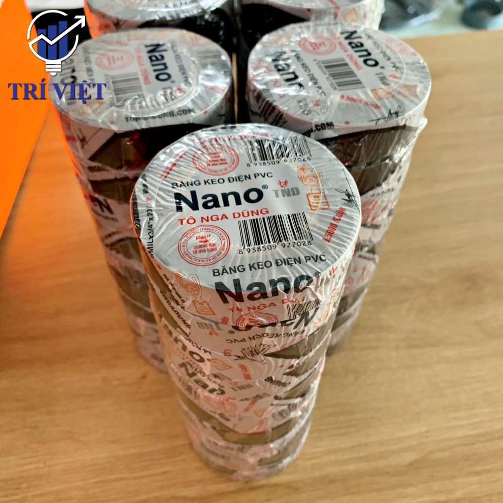 Băng keo điện Nano Tô Nga Dũng màu đen 20YA chính hãng