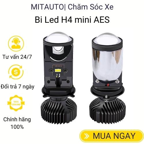 Đèn led bi cầu mini chân đèn H4 , sử dụng cho ô tô xe máy điện áp 12 -24V , không gây chói xe ngược chiều, lắp như zin.