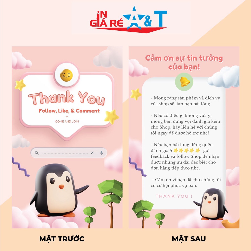 THIỆP CÁM ƠN 3D-thẻ cám ơn 3D -Thank You Card 3D