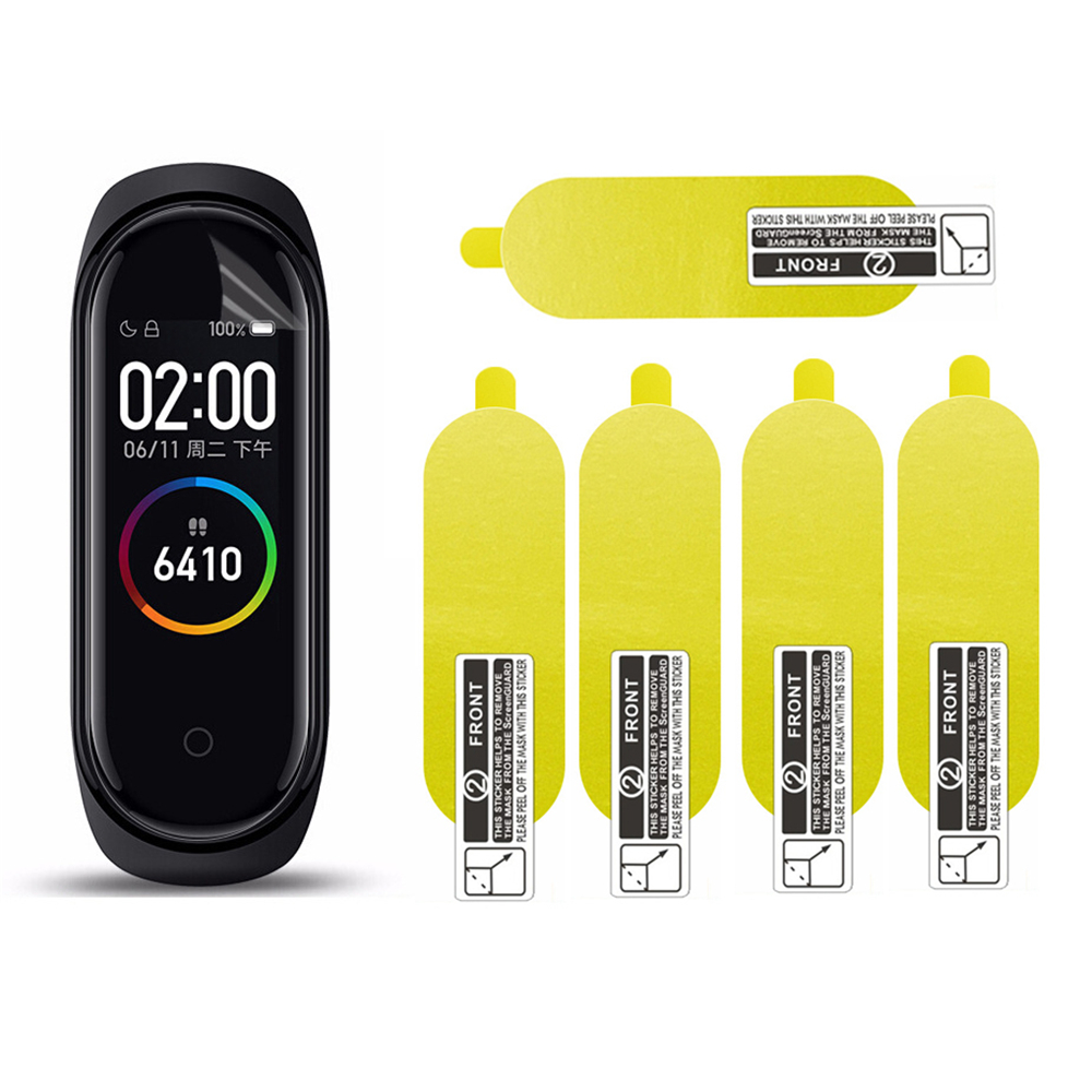 Set 5 Miếng Dán Bảo Vệ Màn Hình Chống Trầy Cho Đồng Hồ Thông Minh Mi Band 4