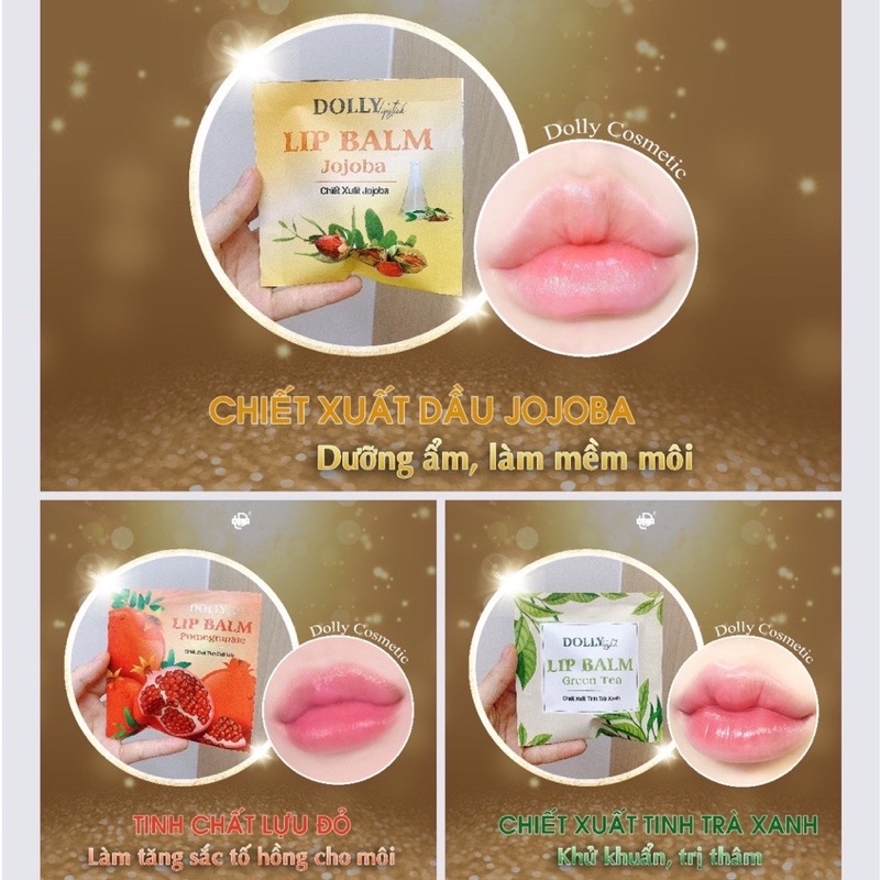 DƯỠNG MÔI SON DOLLY GIÚP MÔI MỀM MẠI